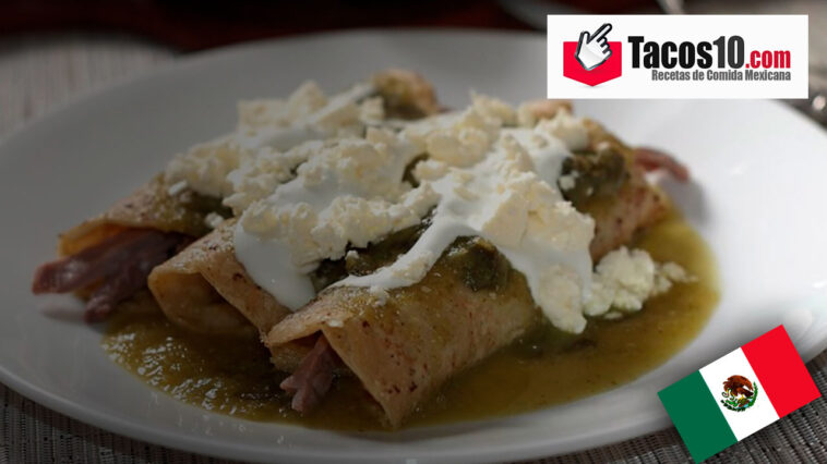 Enchiladas de cecina