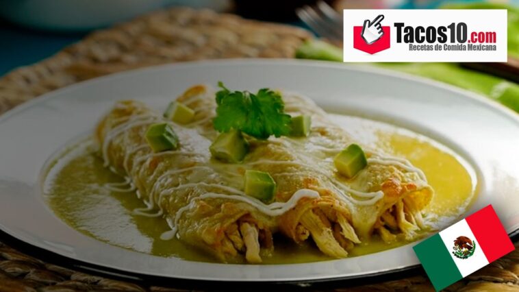 Enchiladas suizas de pollo