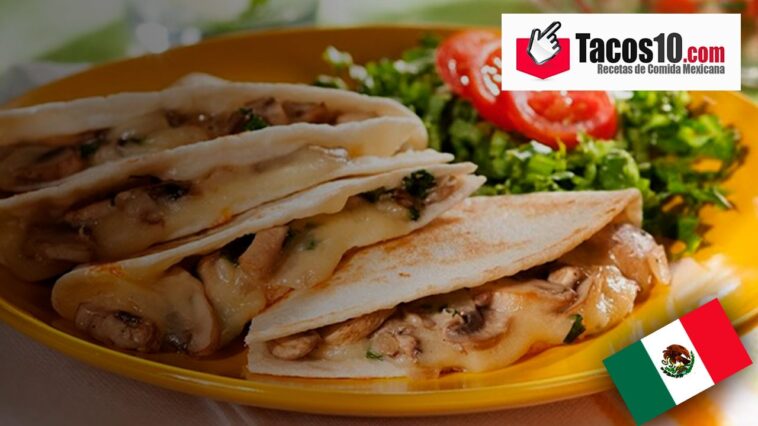 Quesadillas de champiñones