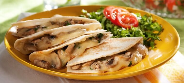 quesadillas de champiñones