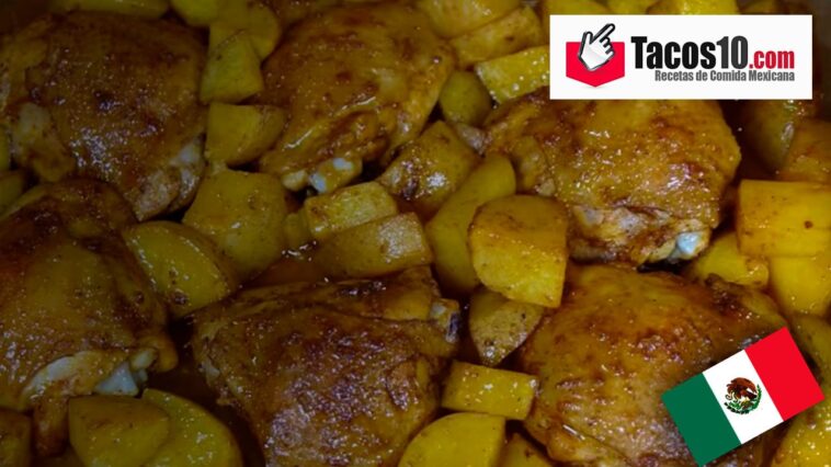 Pollo al horno con papas